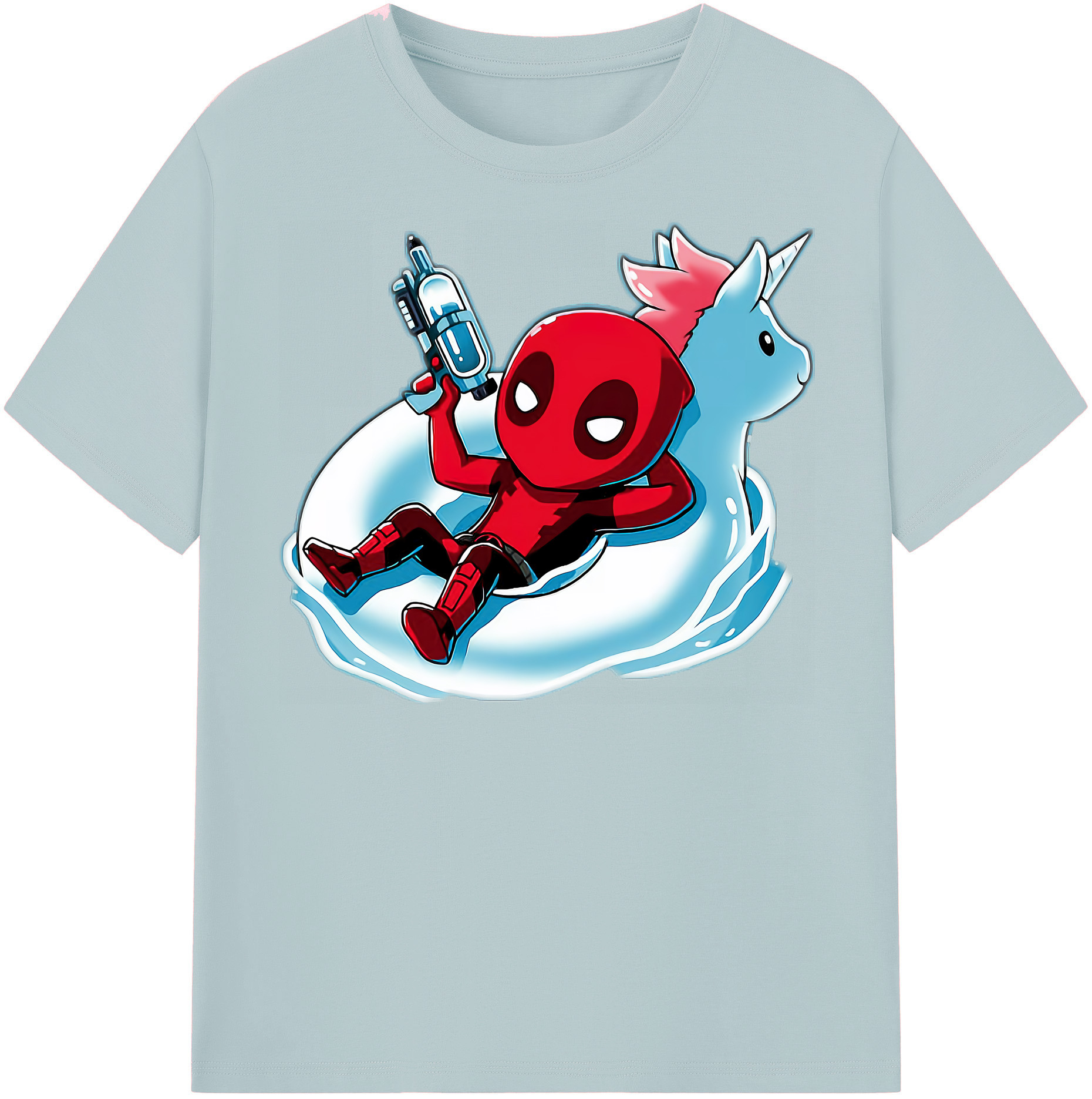（画像用） Deadpool デッドプール 綿100％半袖Tシャツ（フロントプリント）